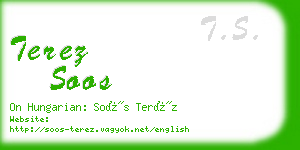 terez soos business card